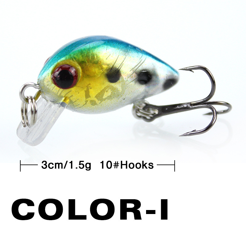 釣りルアー小型ミノーミニウォブル 3 センチメートル 1.5 - Fishing Lure Swimbait のレビューと価格