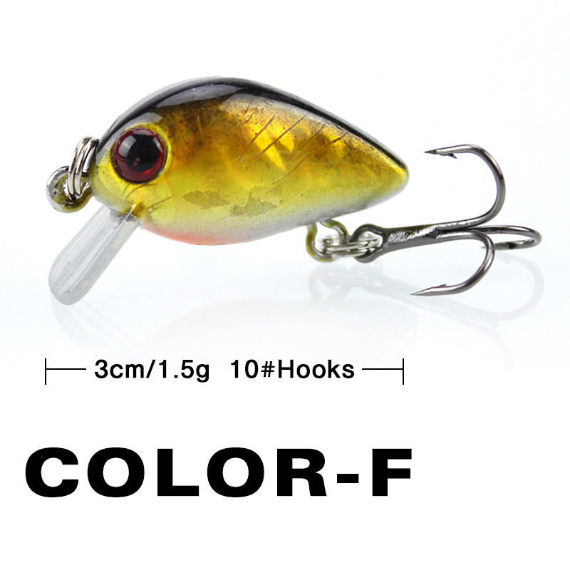 釣りルアー小型ミノーミニウォブル 3 センチメートル 1.5 - Fishing Lure Swimbait のレビューと価格