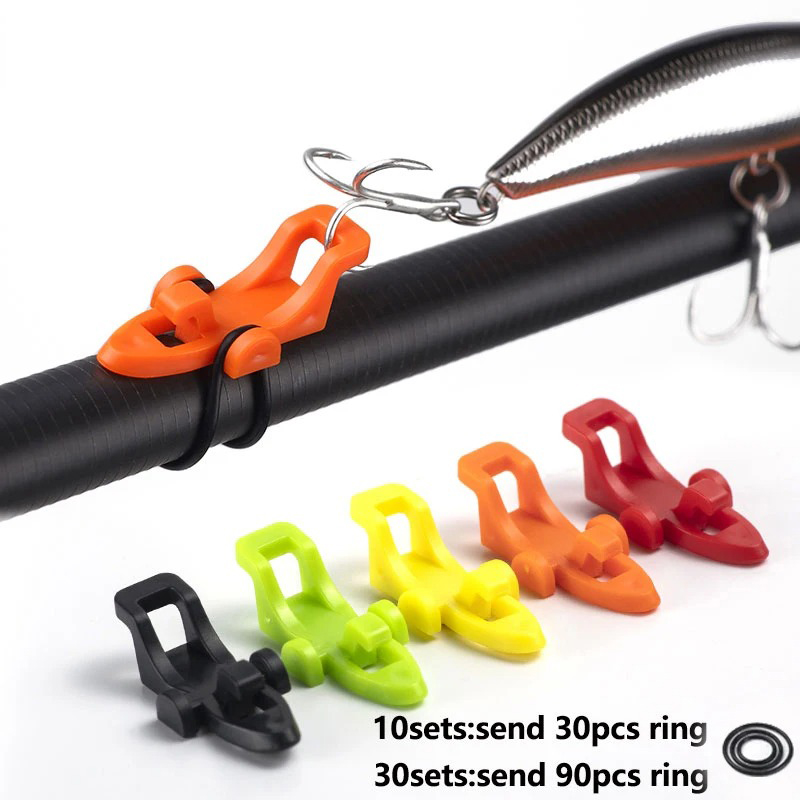 1-10 個釣り竿ポールフックキーパールアーベイトホルダール - Fishing Lure Accessories のレビューと価格