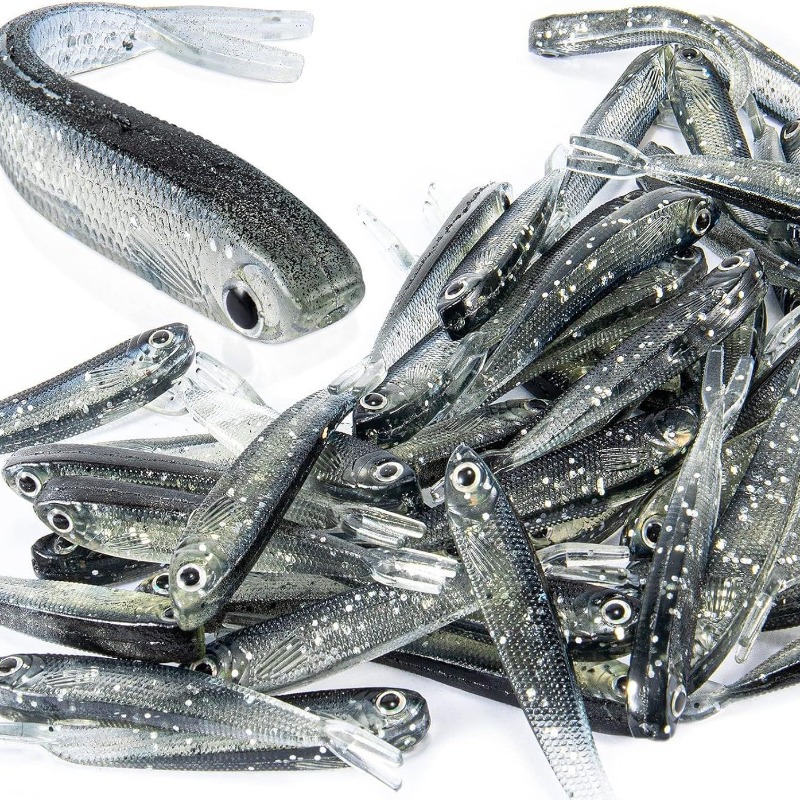 10/20/30個入り スプリットテールミノー ソフトルアー - Fishing Lure Soft Plastic のレビューと価格