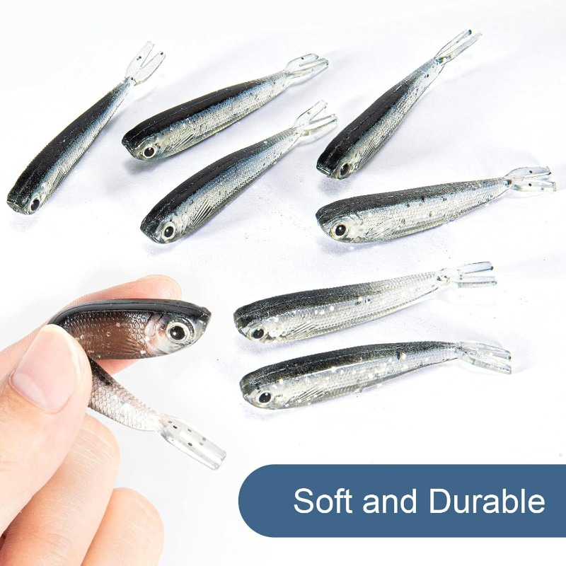 10/20/30個入り スプリットテールミノー ソフトルアー - Fishing Lure Soft Plastic のレビューと価格