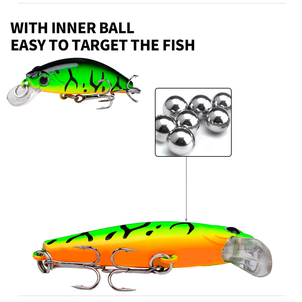 5.6 センチメートル 6.8 グラムミニシンキングミノー  - Fishing Lure Jerkbait のレビューと価格