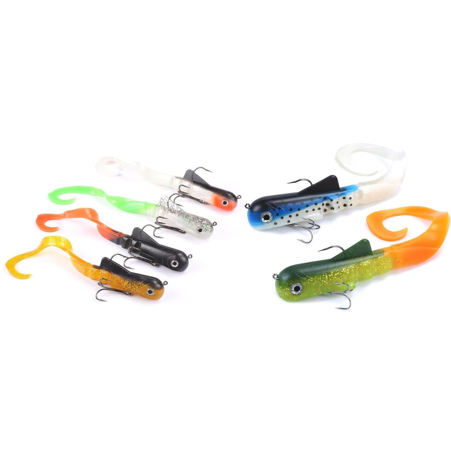 6ピース/ロットpike麝香dawg釣りソフト餌ルアーzab - Fishing Lure Soft Plastic のレビューと価格